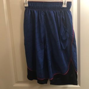 Blue adidas basketball shorts
